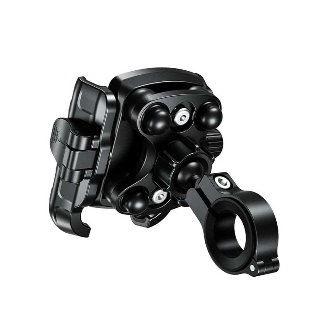 Motorcycle Bike Handlebar Mechanical Lock Phone Mount Holder - Image 3