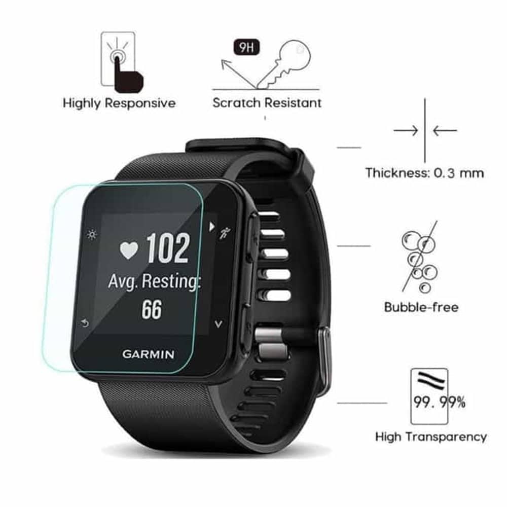 32mm Tempered Screen Protector for Garmin Forerunner 35 - Image 4