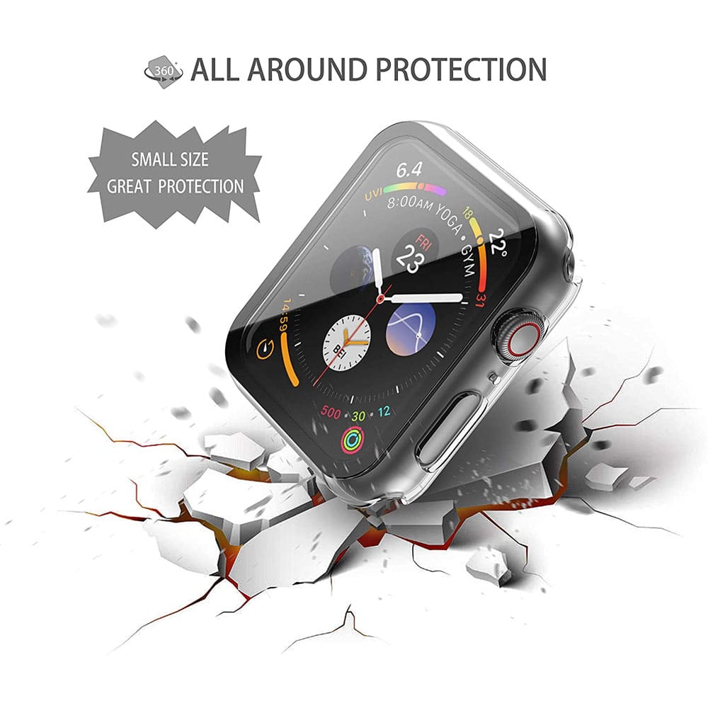 PC Protective Case & Glass Screen Protector for 38mm Apple Watch - Image 6