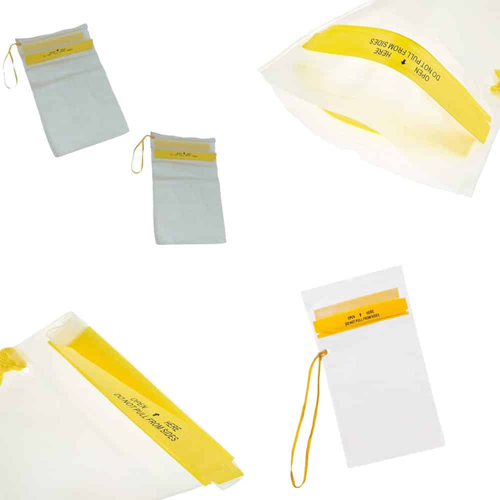 Navstar Splash Proof Phone Tablet Document Zipper Pouch - Small & Large Combo Packs