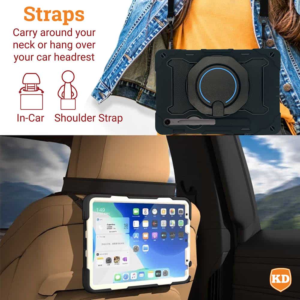 Protective Cover Case with Strap for Samsung Galaxy Tab S9 - Image 7