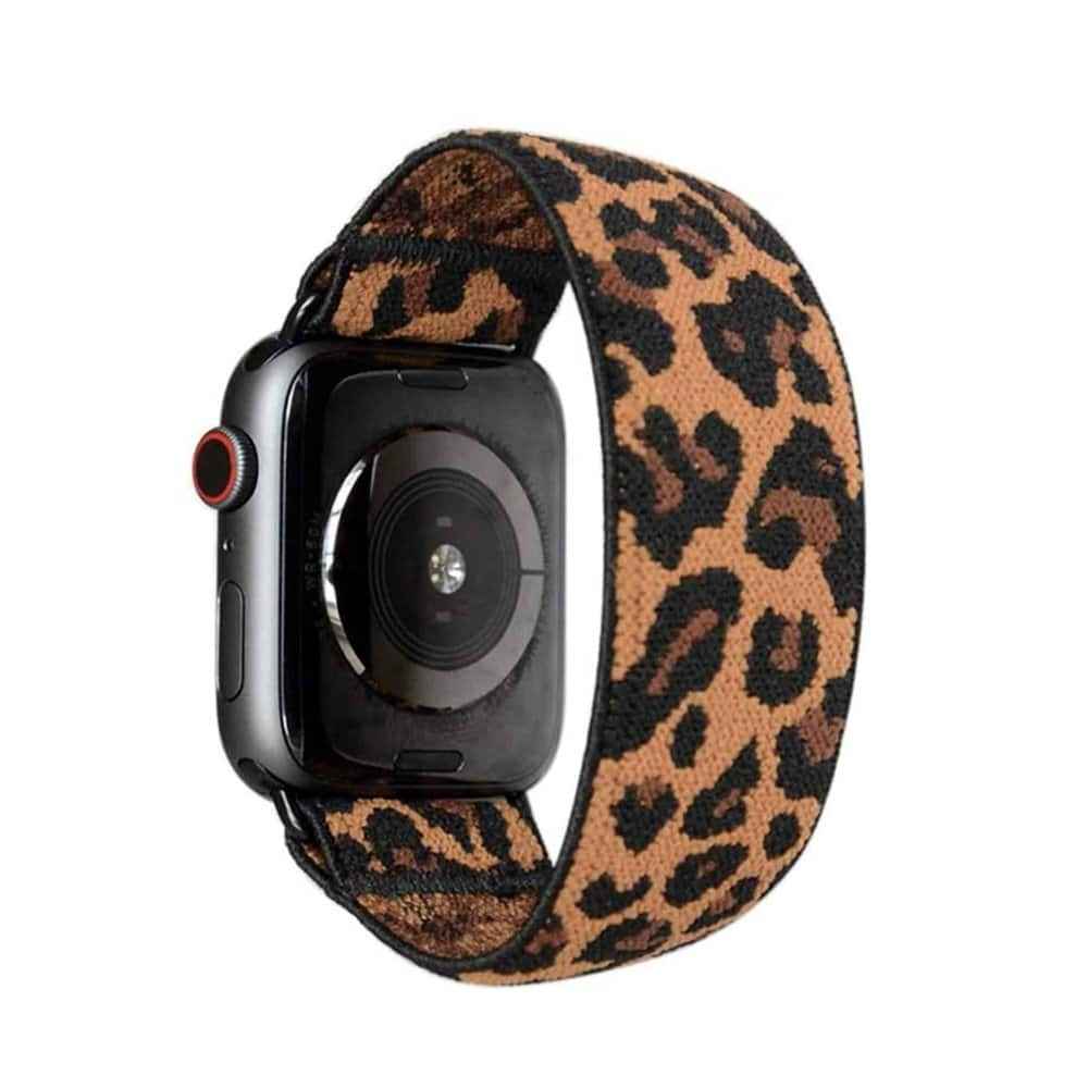 Leopard Print Nylon Strap for 42/44/45mm Apple Watch - Image 3