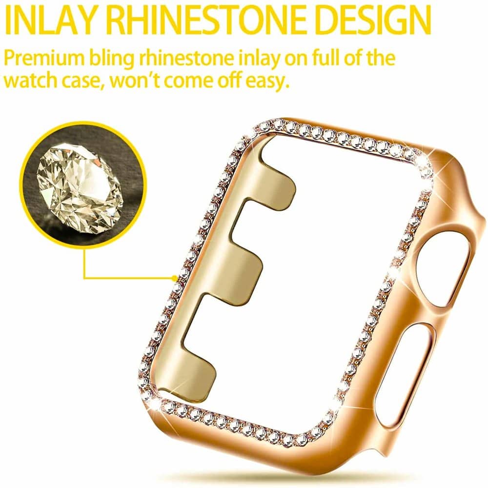 Rhinestone Protective Frame for 38mm Apple Watch - Image 8