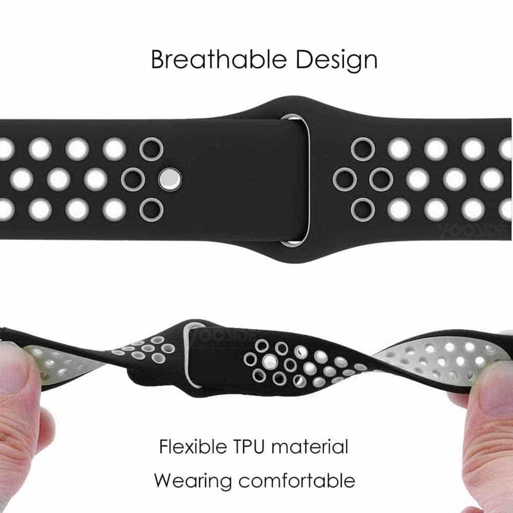 26mm Ventilated Silicone Strap for Garmin Fenix 3/5X/ 6X/ 7X - Image 3