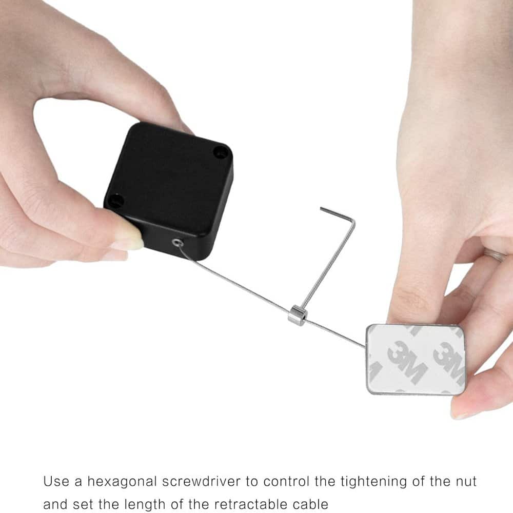 Adjustable Laptop Stand + Anti-Theft Retractable Cable Lock - Combo - Image 4