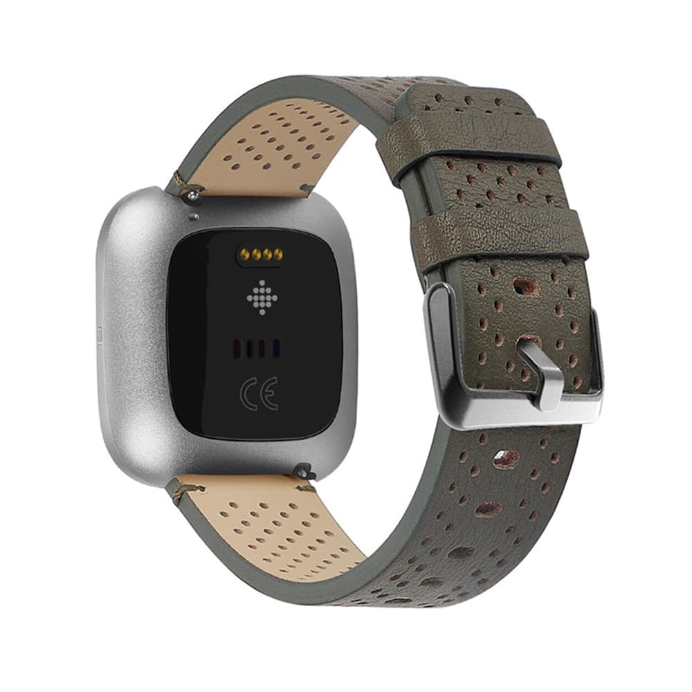 Perforated Leather Strap for Fitbit Versa 2 - Image 6