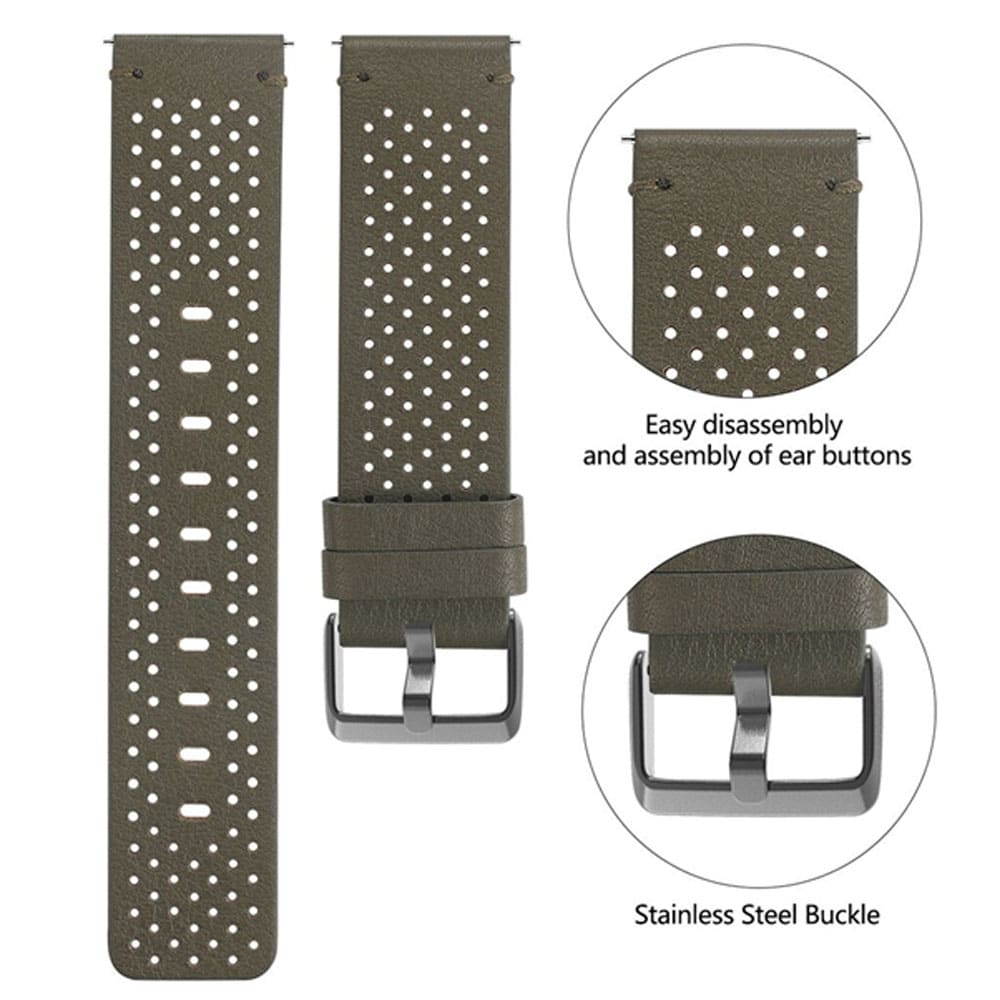 Perforated Leather Strap for Fitbit Versa 2 - Image 7