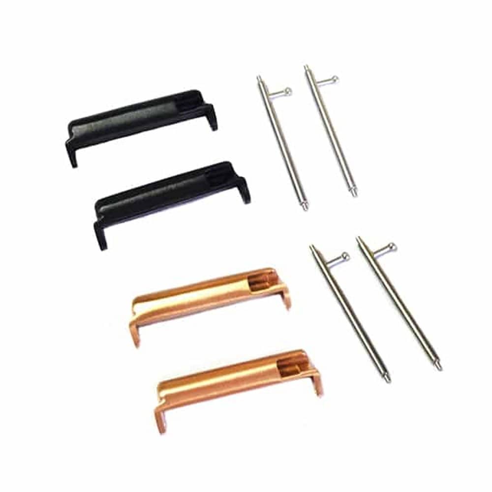 Steel Adapter Connectors for 22mm Fitbit Versa- x2 Combo