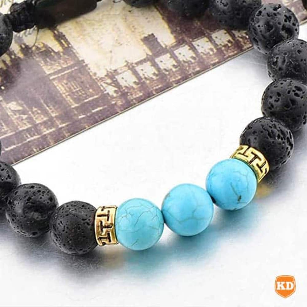 Aromatherapy Lava Stone Essential Oil Diffuser Bracelet- x2 Combo - Image 5