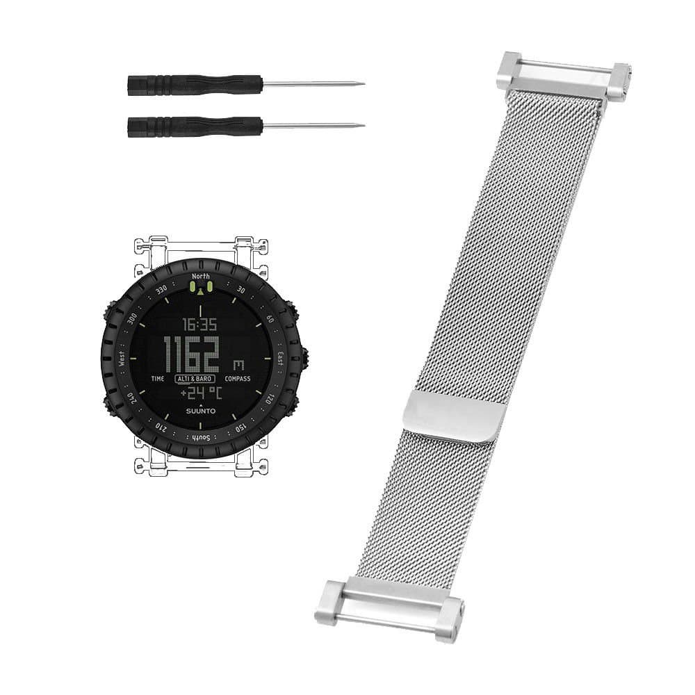 24mm Stainless Steel Milanese Strap for Suunto Core - Image 6