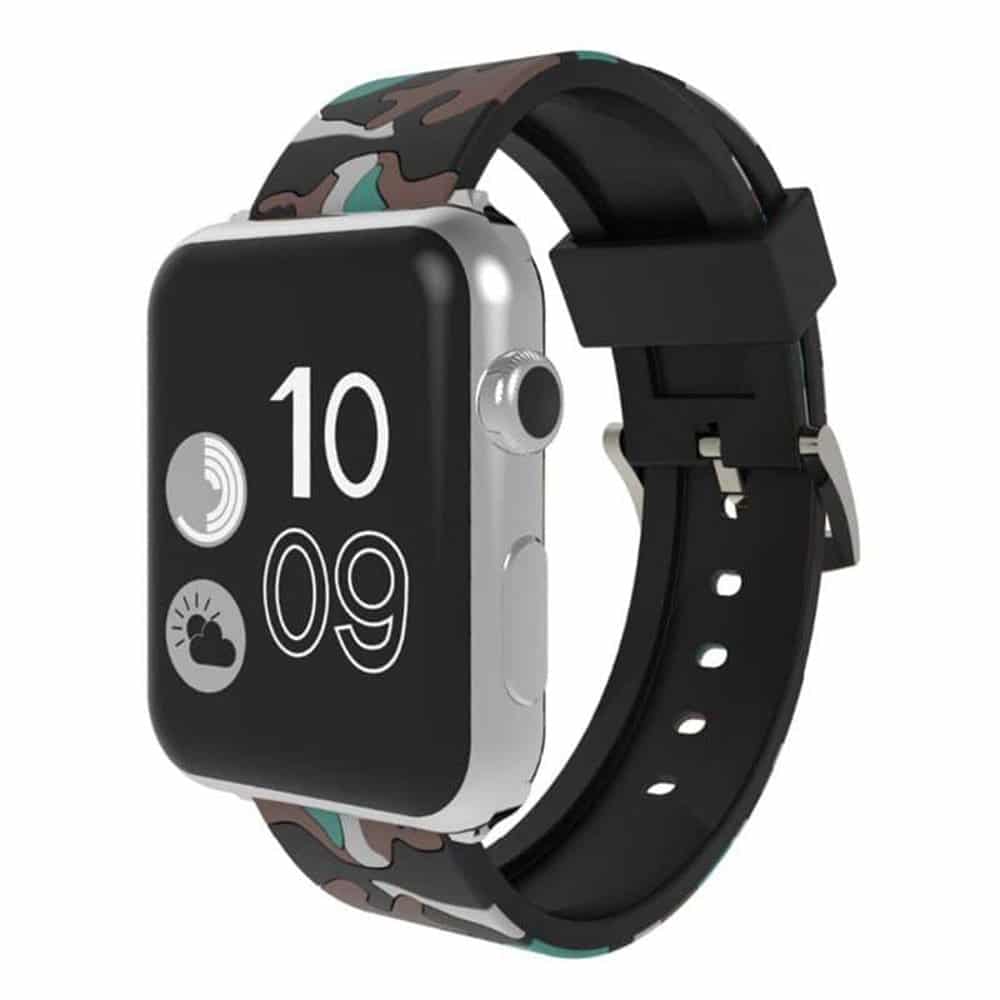 Sporty Camo Print Silicone Strap for Apple Watch - Image 3