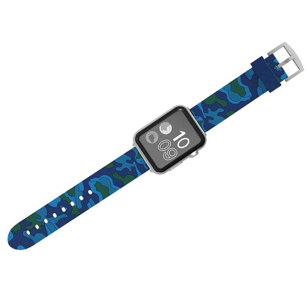 Sporty Camo Print Silicone Strap for Apple Watch - Image 9