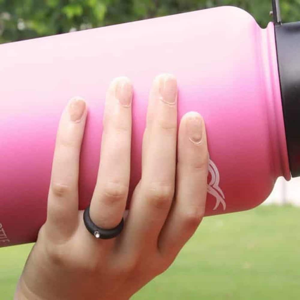 Women's Wedding/Commitment/Exercise Rhinestone Silicone Ring (5MM) - Image 3