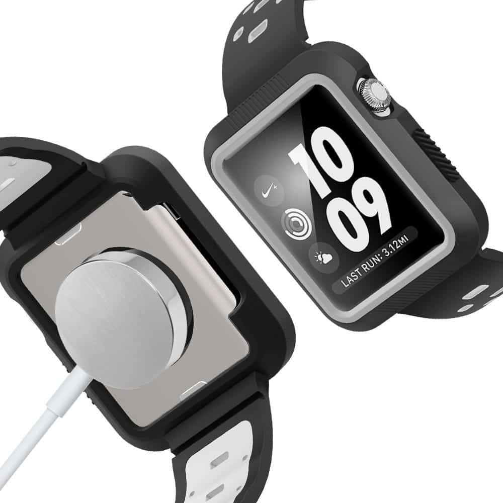 Silicone Strap & Bumper Case 38mm Apple Watch 2pc Combo - Image 6