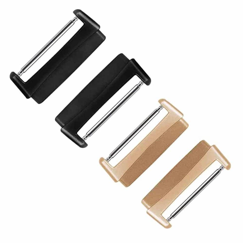 22mm Fitbit Versa 1/2/Lite/SE Connectors Black & R. Gold Combo