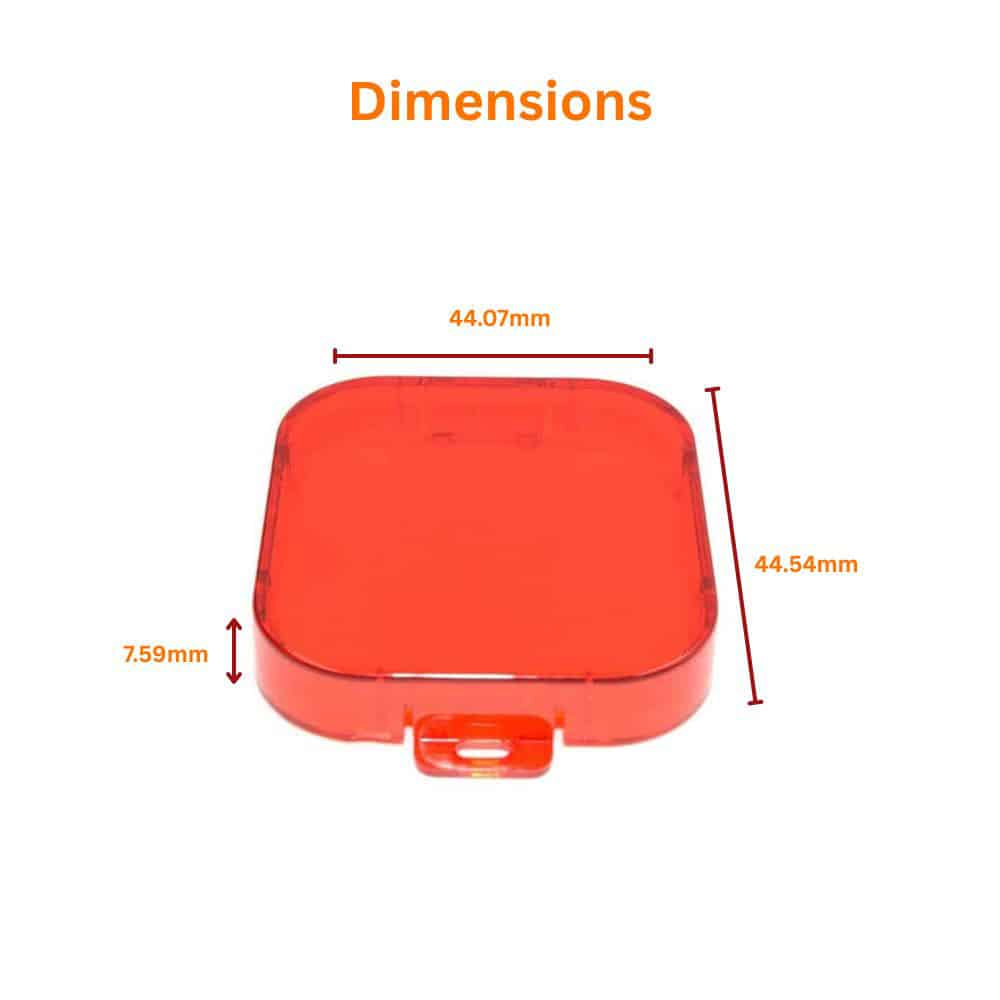 Action Mounts Snorkel/Diving/Underwater Red Lens Filter for GoPro Hero 4/3+/3 - Image 6