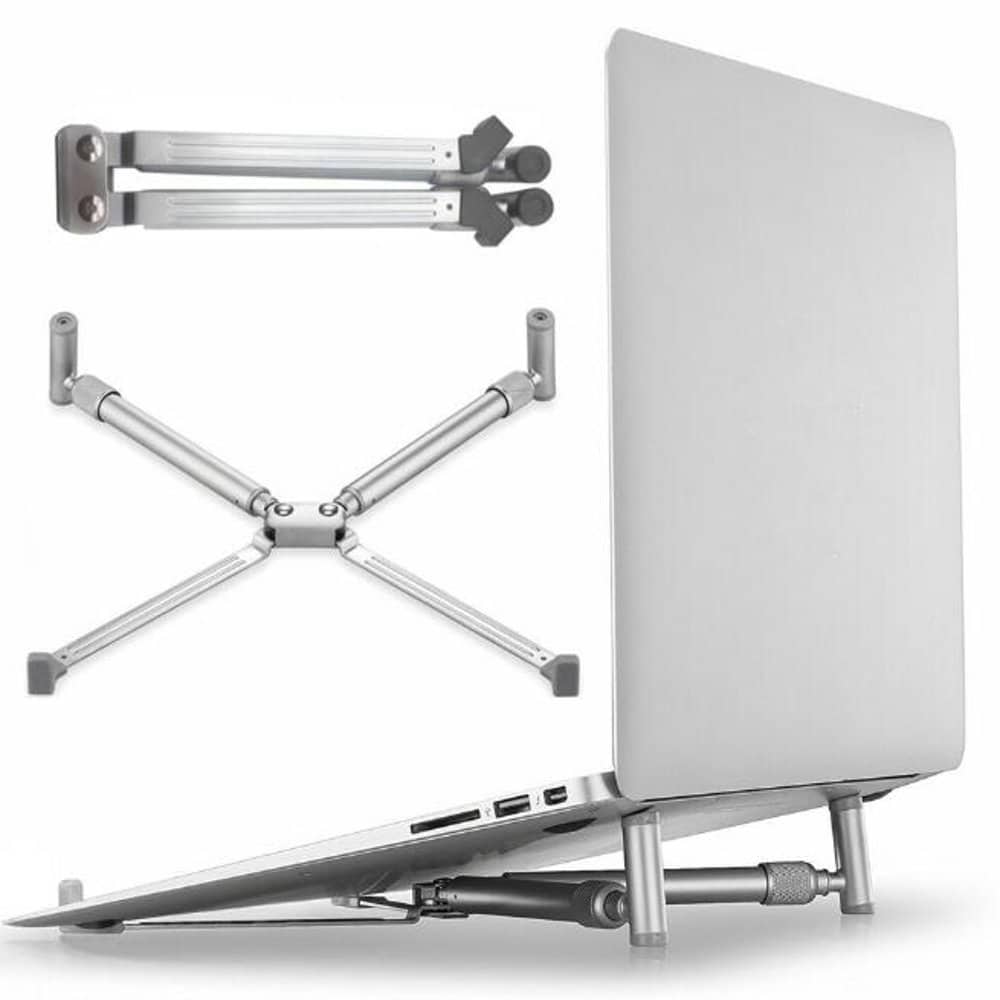 X-Shaped Adjustable Aluminium Ergonomic MacBook Laptop Stand