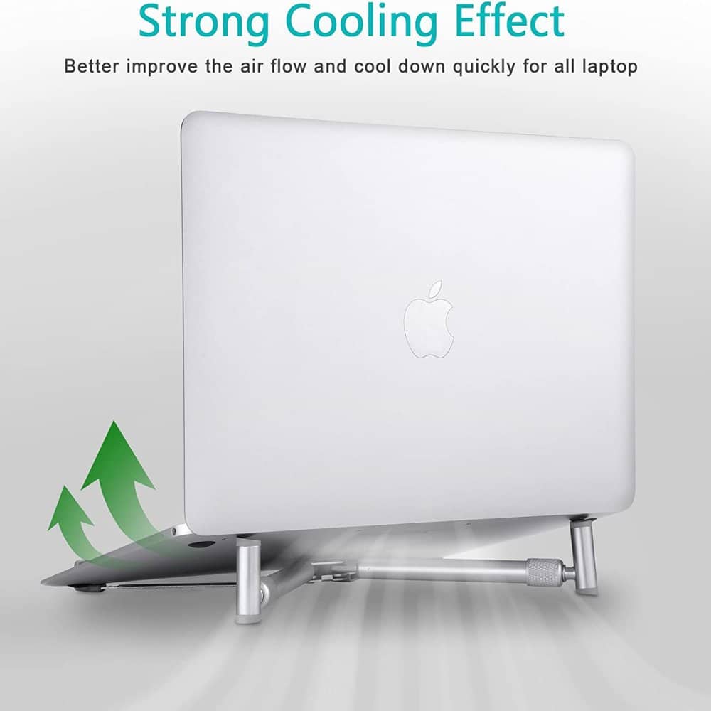 X-Shaped Adjustable Aluminium Ergonomic MacBook Laptop Stand - Image 8