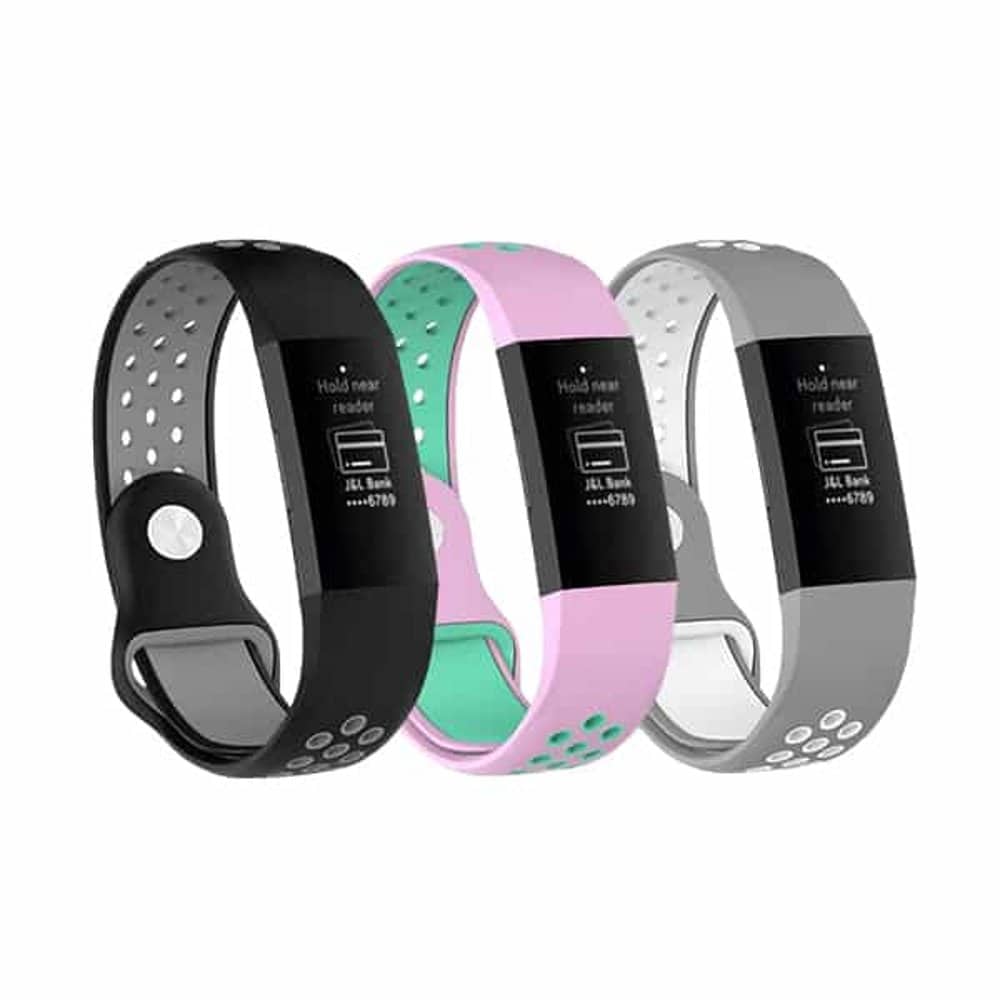 Fitbit Charge 4/3 Two-Tone Sporty Silicone Strap