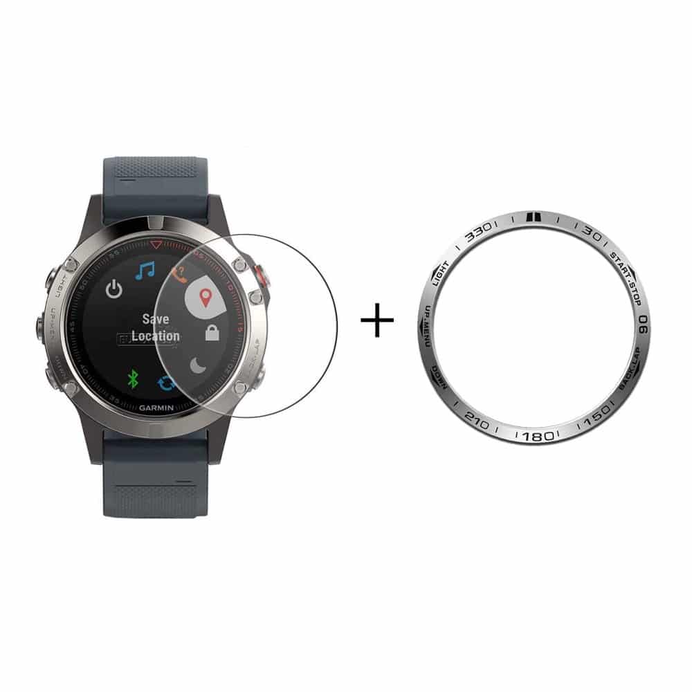 36mm Glass Screen Protector + Bezel for Garmin Fenix 5 - Image 5