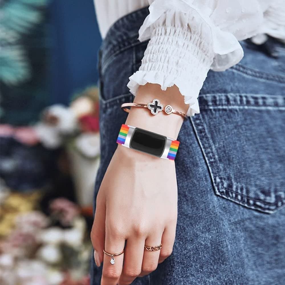 Woven Nylon Strap for Fitbit Charge 5/ 6 - Image 8