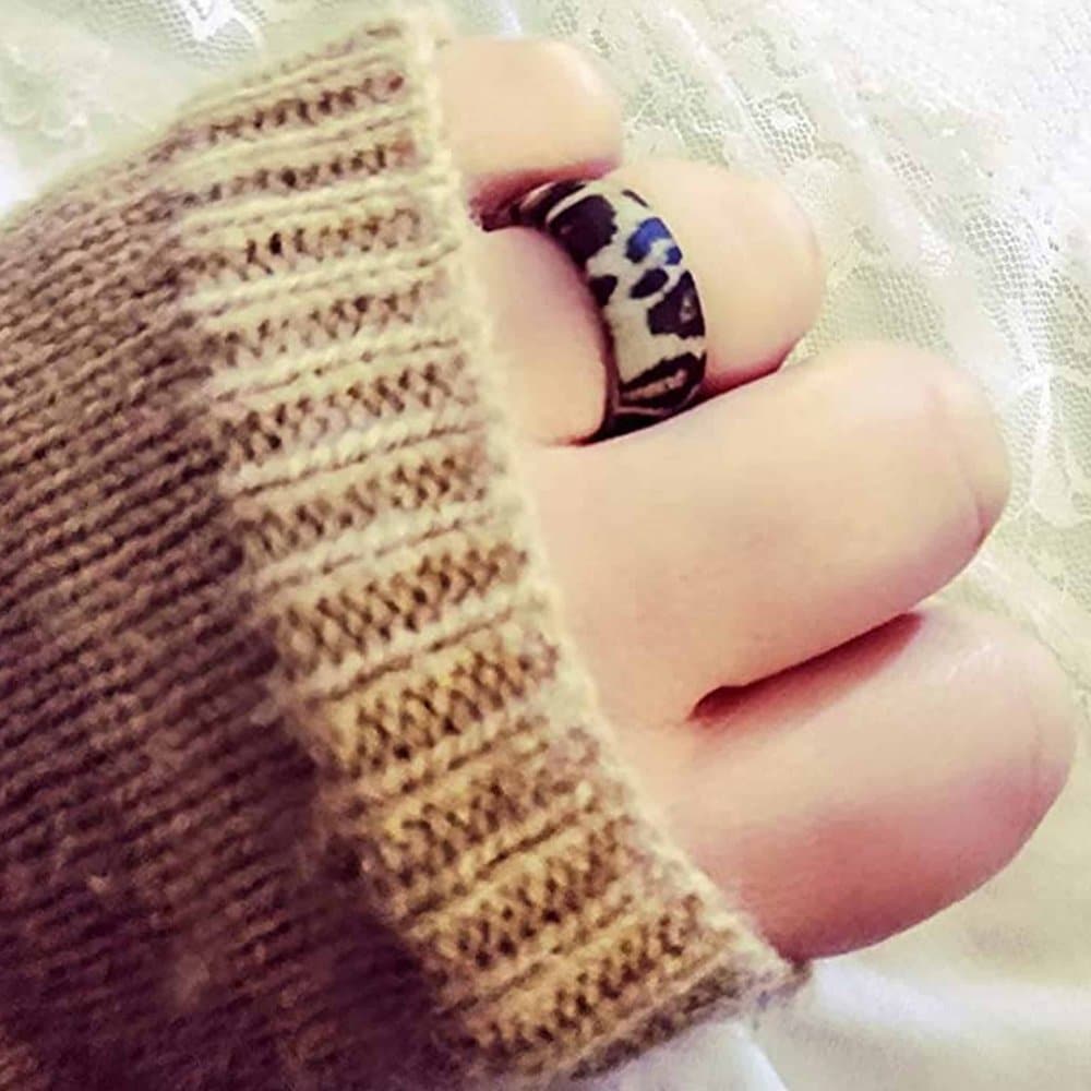 Custom Fashion Stylish Super Soft Leopard Print Silicone Ring - Image 3
