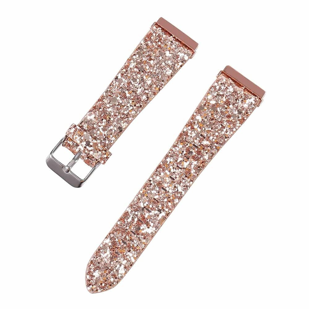 Fitbit Versa/2/Lite/SE Glittery Leather Strap (S-M-L) - Image 3