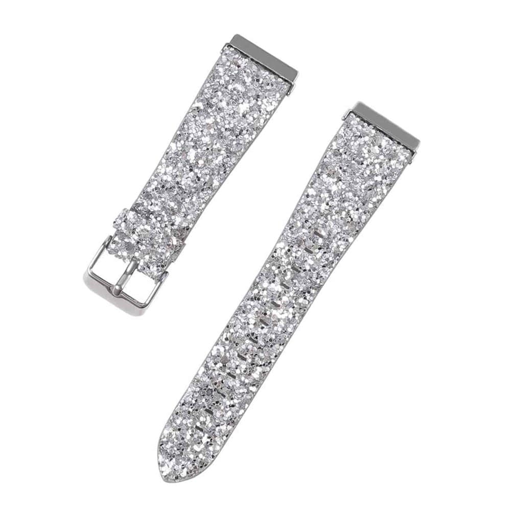 Fitbit Versa/2/Lite/SE Glittery Leather Strap (S-M-L) - Image 6