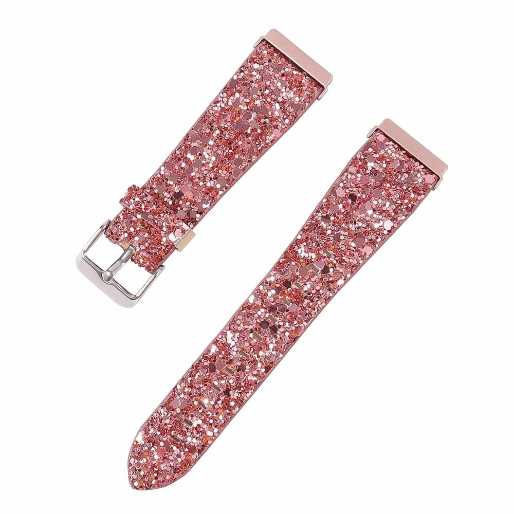 Fitbit Versa/2/Lite/SE Glittery Leather Strap (S-M-L) - Image 12