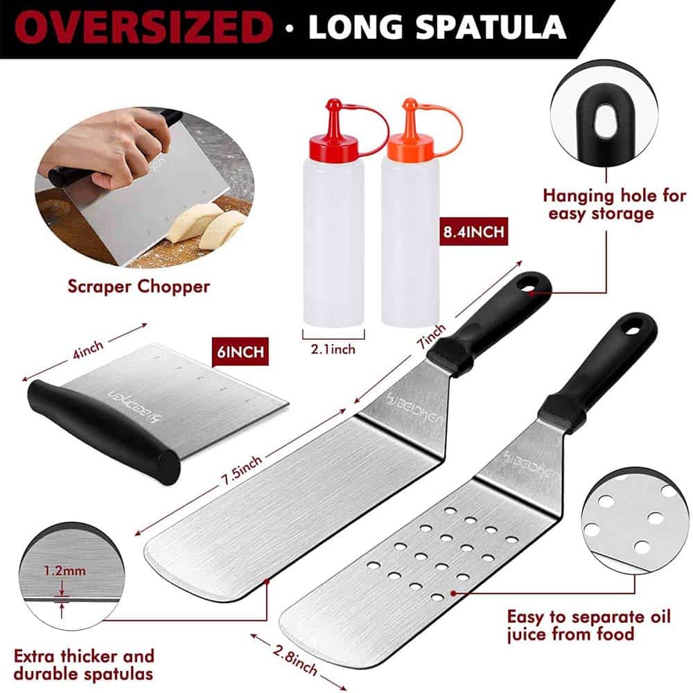 BEICHEN 14 Set Braai/ Camping Flat Grill Tool Accessories Set - Image 10