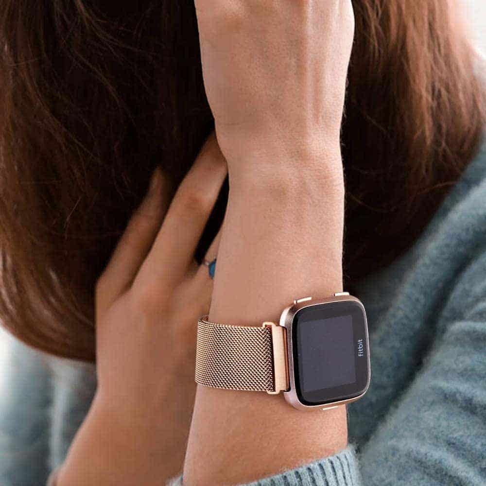 Stainless Steel Milanese Strap for Fitbit Versa / Versa 2 - Image 8