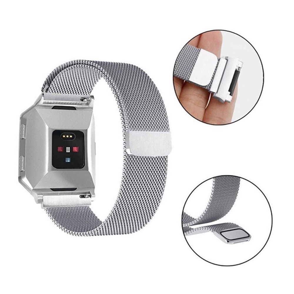 Milanese Stainless Steel Loop Strap for Fitbit Ionic - Image 8