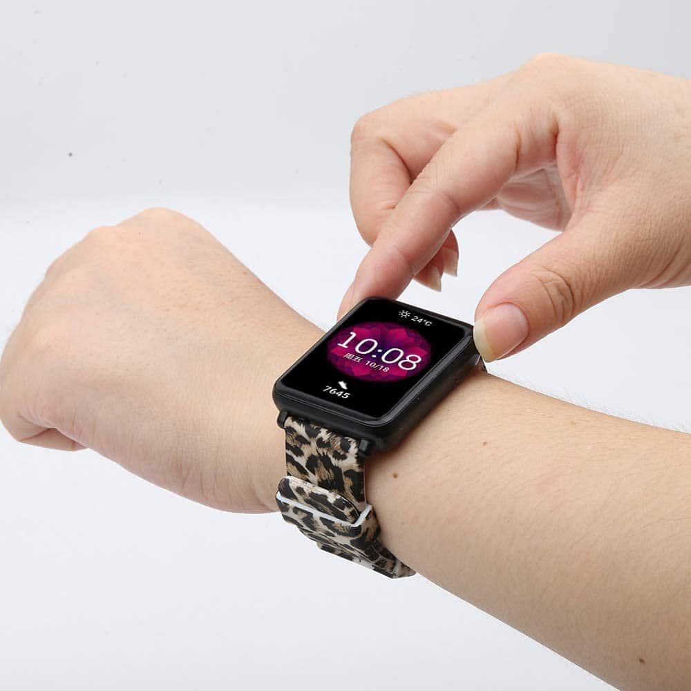 20mm Universal Watch Replacement Silicone Strap - Leopard Print (S-M) - Image 4