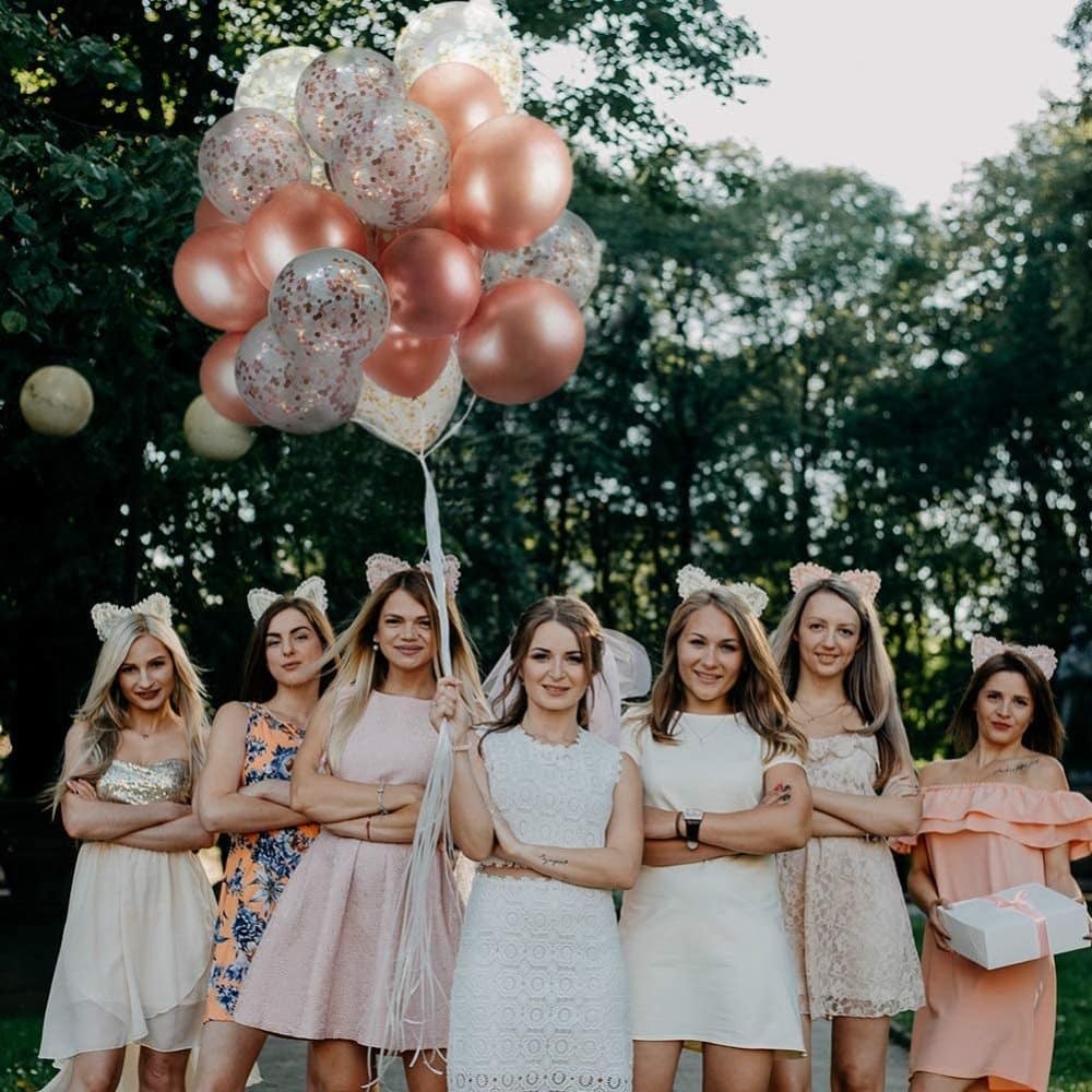 Rose Gold Birthday Bridal Baby Shower Party Balloons (x60) - Image 5