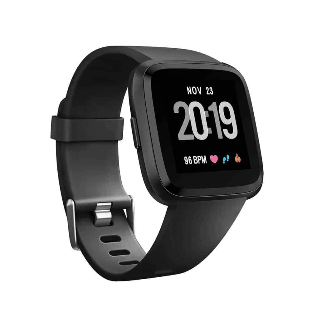 Black Silicone Strap (M/L) + TPU Case Combo for Fitbit Versa - Image 3