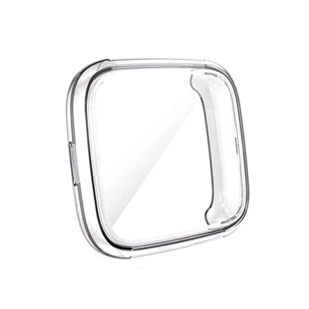 Black Silicone Strap (M/L) + TPU Case Combo for Fitbit Versa - Image 4