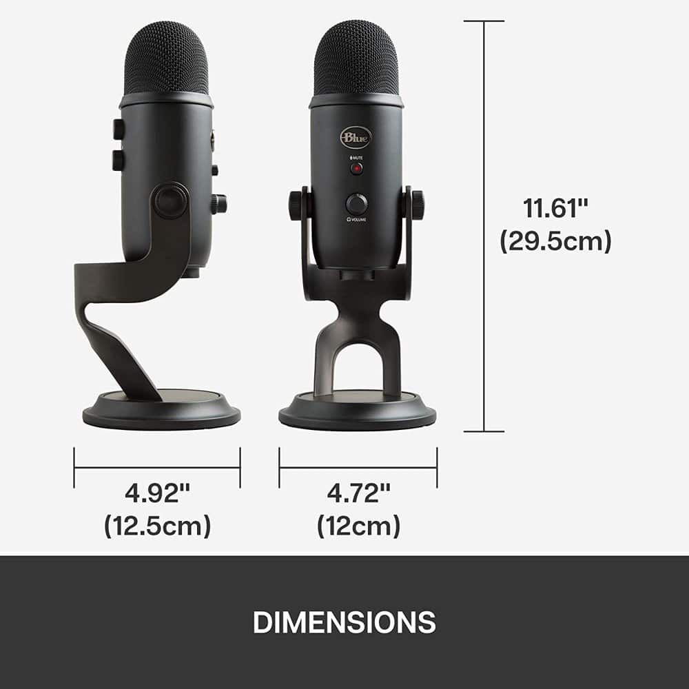 Blue Yeti Gaming/ Streaming/ Podcast Adjustable USB Microphone - Image 4