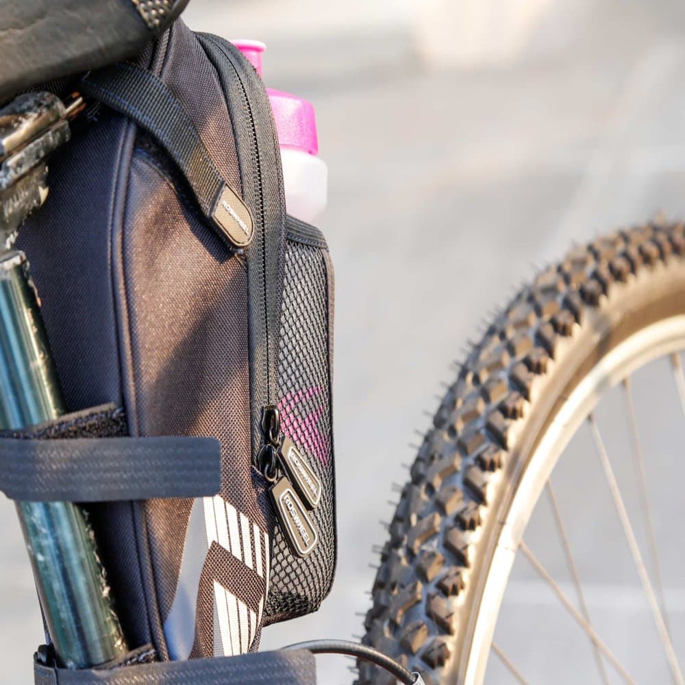 Cycling Road Bike Rear Saddle Bag with Water Bottle Pocket - Image 11