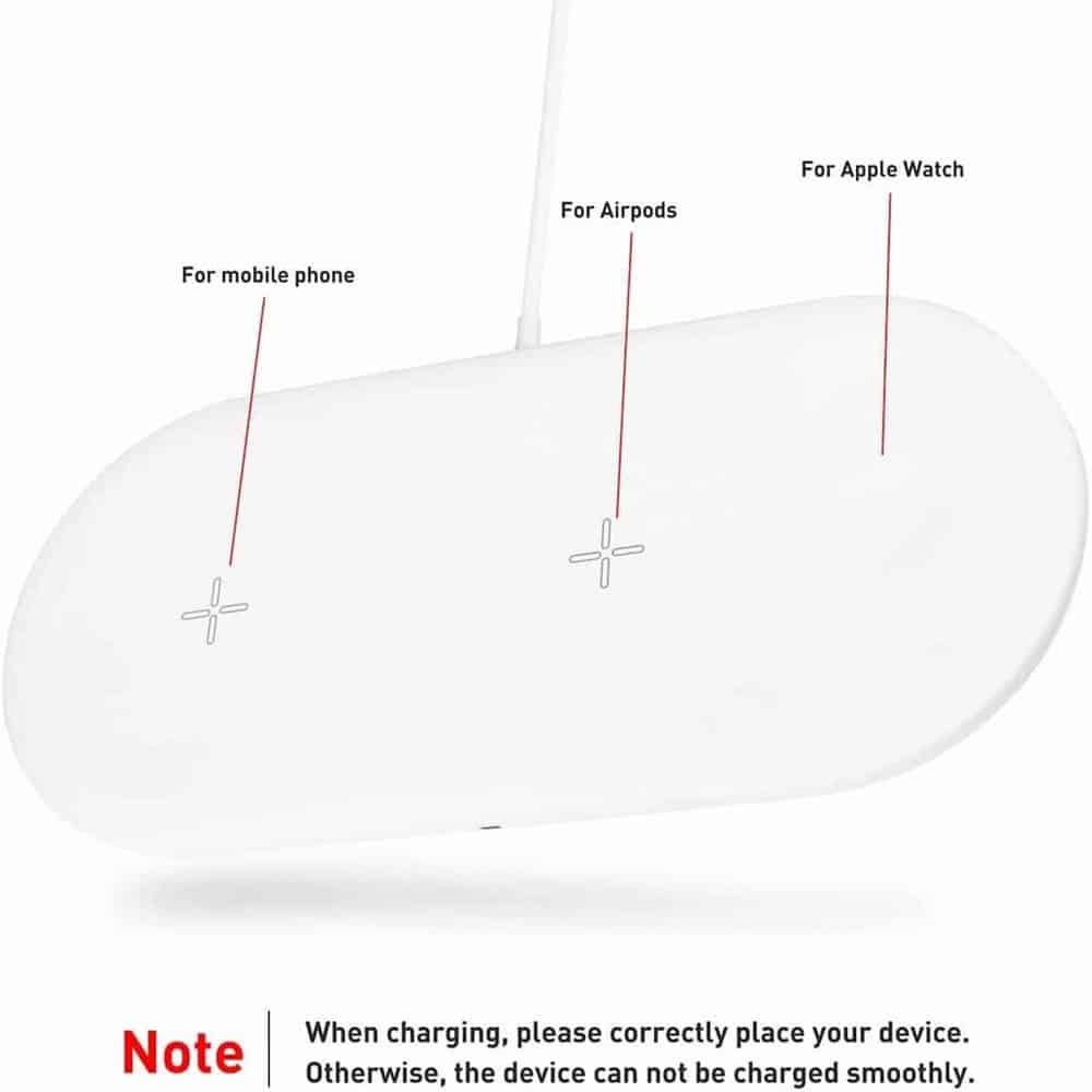 3-in-1 10W QI Wireless Fast Charger for Apple / Samsung - Image 7