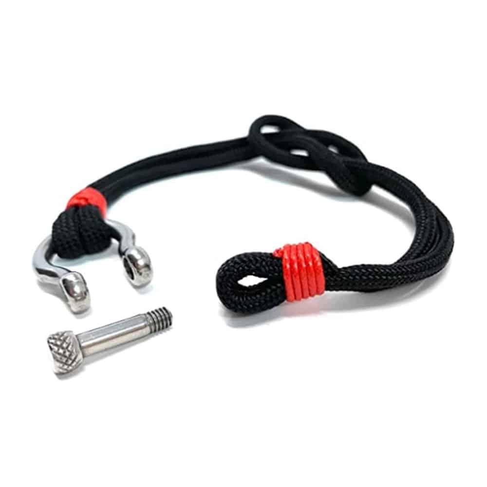 Custom Fashion Nautical Nylon Rope Shackle Clasp Bracelet- M/L - Image 4