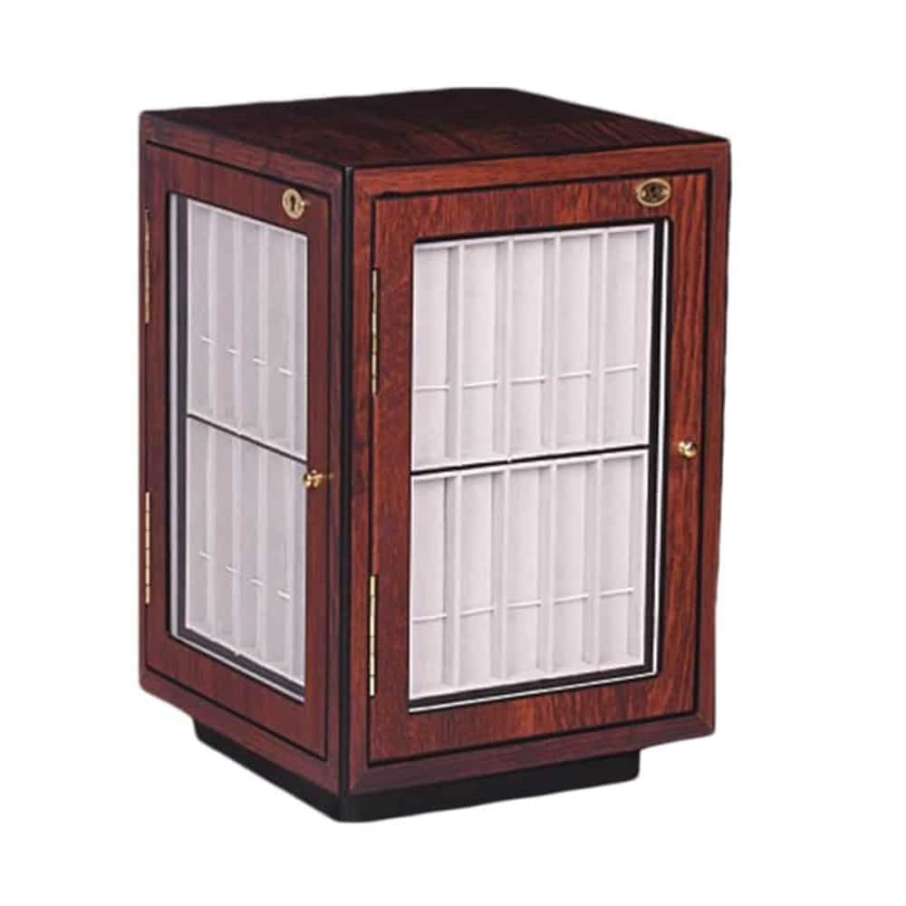 40 Compartment Watch Strap Wooden Cabinet Lockable Display Organizer - Image 3