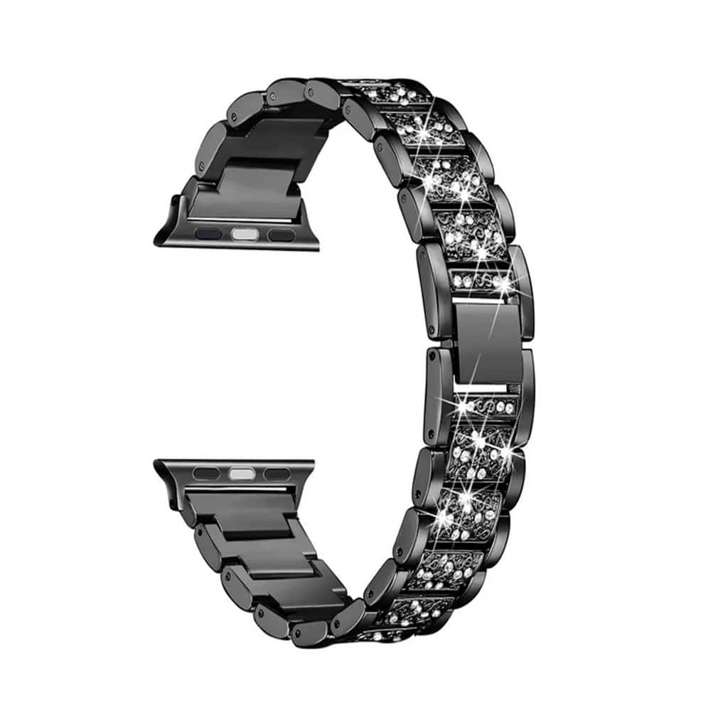 Diamond Rhinestone Strap for 42/44/45/49mm Apple Watch - Black