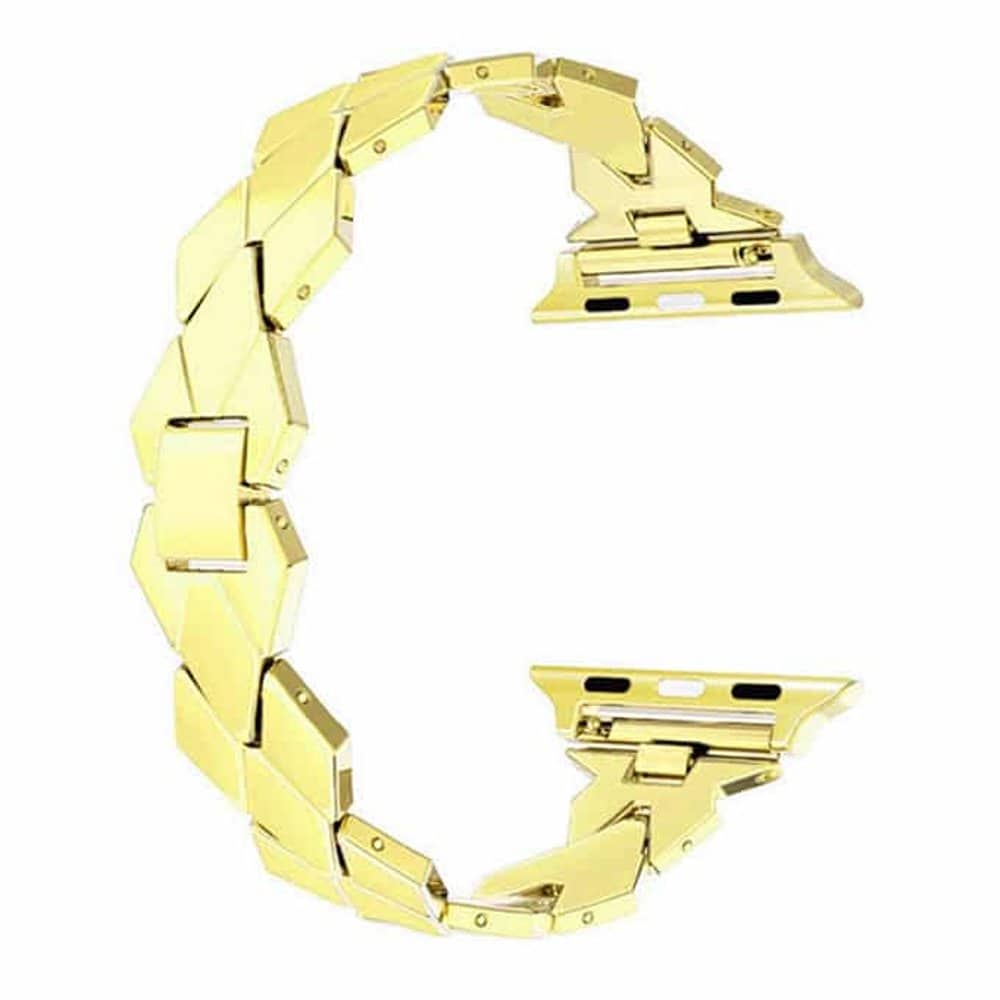 Luxury Plastic Strap for 38/40/41mm Apple Watch - Gold