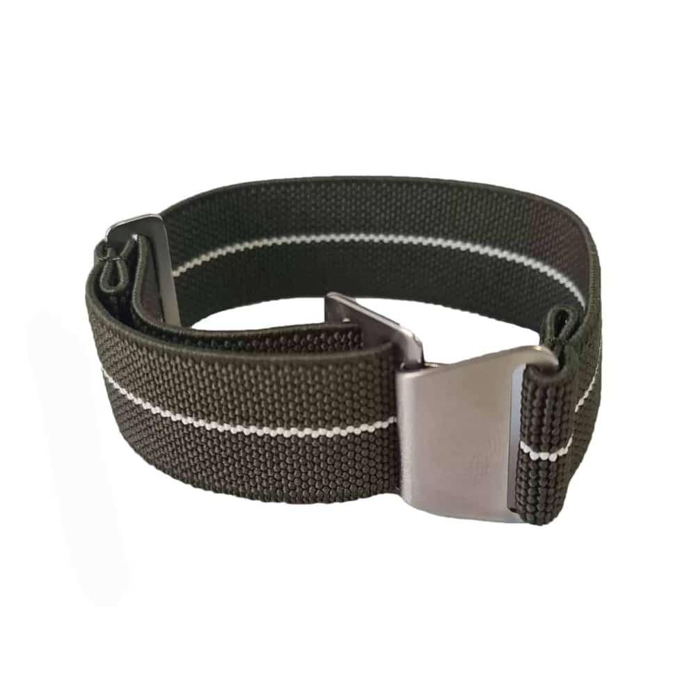 22mm Universal Watch Paratrooper Nylon Strap for Samsung/ Garmin - Army Green