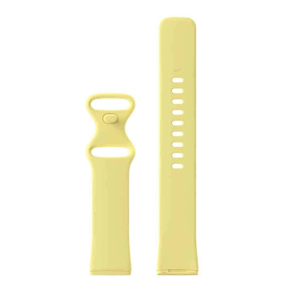 Silicone Strap for Fitbit Versa 3 / Fitbit Sense - Yellow, M/L