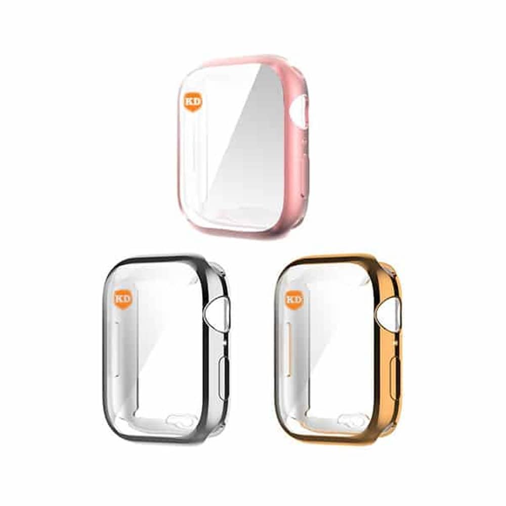 41mm Protective Frame Case for Apple Watch 7- 3 Combos - Pink ,Rose Gold & Silver