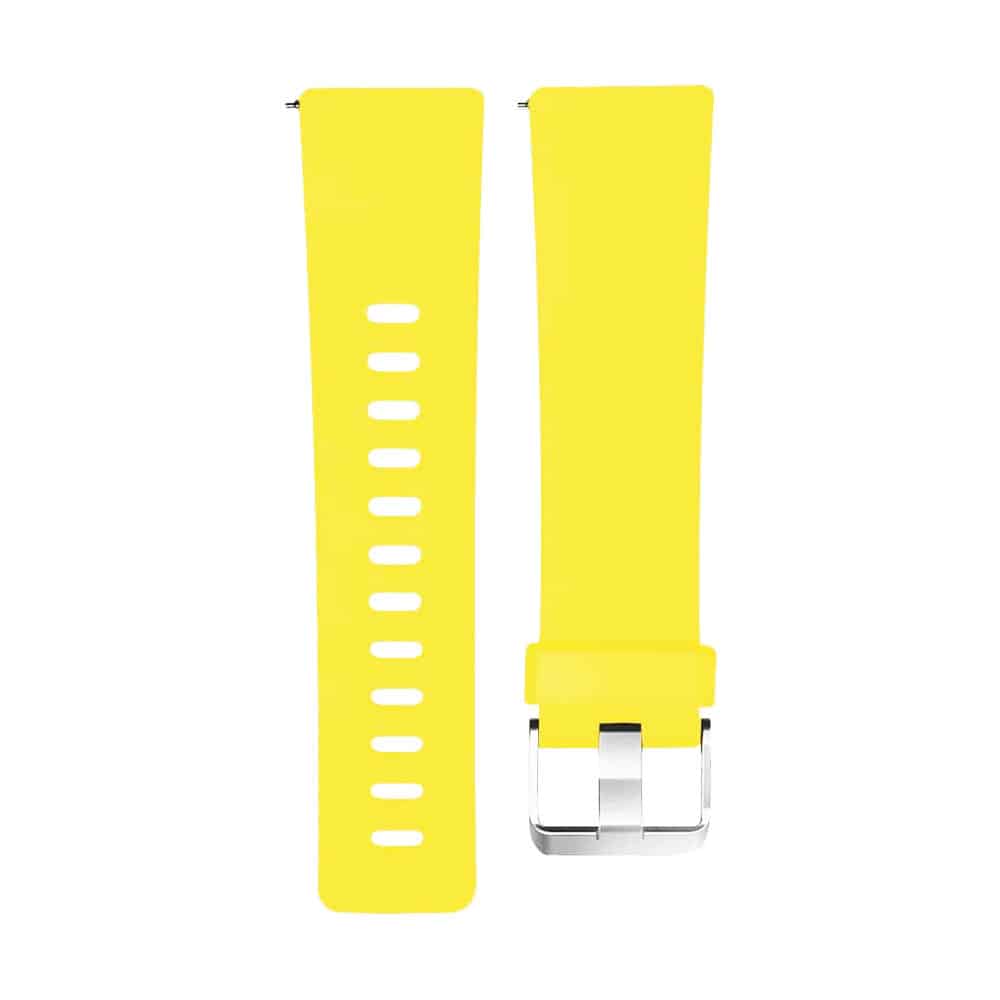 Sporty Silicone Strap for Fitbit Versa/Fitbit Versa 2 - Yellow, M-L