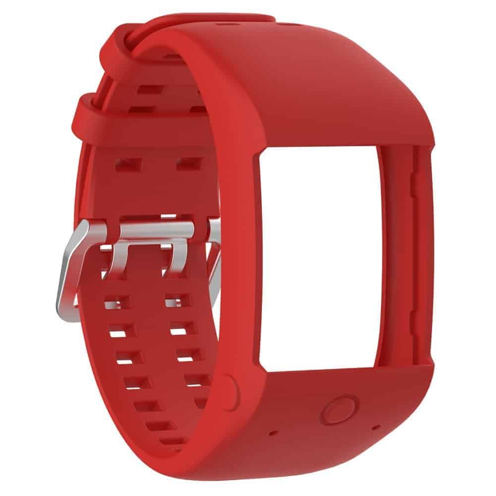 Replacement Silicone Strap for Polar M600 - Red, 1 Pack