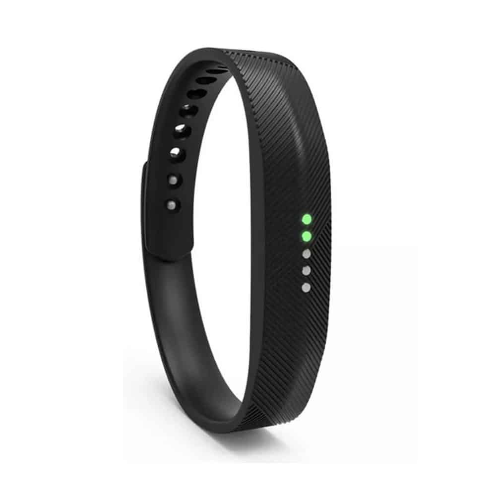 Replacement Silicone Stretchy Strap for Fitbit Flex 2 - Black, S/M