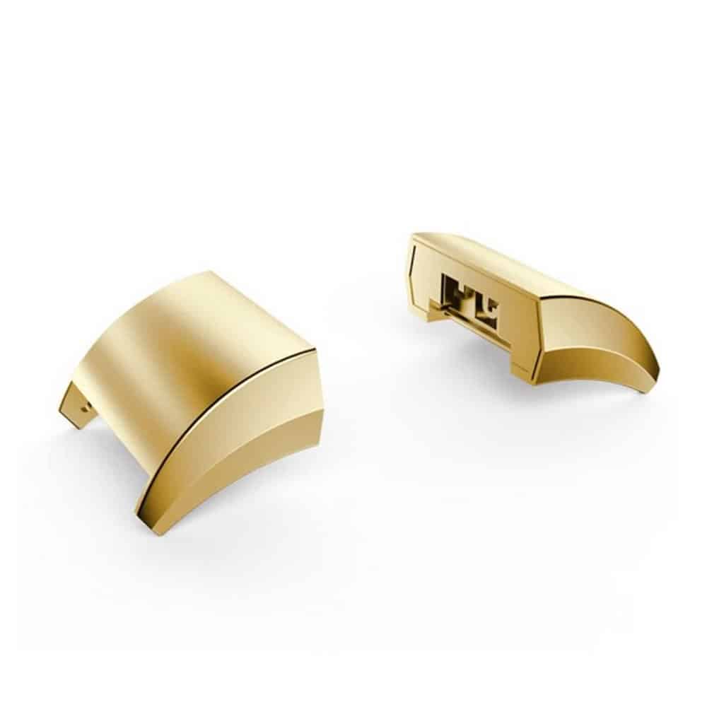 Strap Steel Adapter Connectors for 18mm Fitbit Charge 2 - Gold